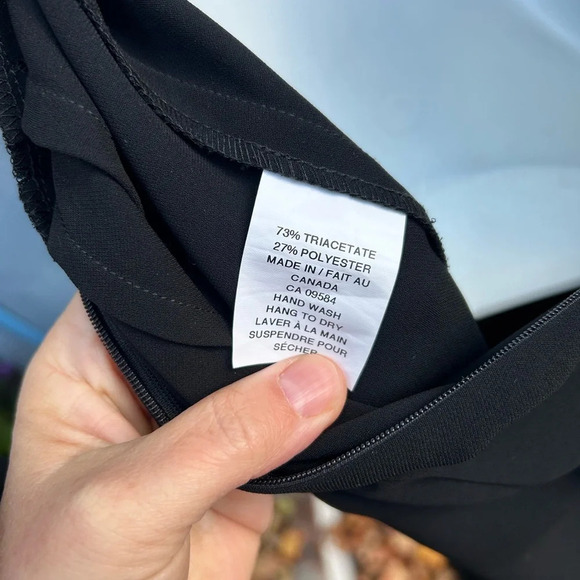 Comrags V neck Black Shift Dress, size Small - Picture 11 of 13